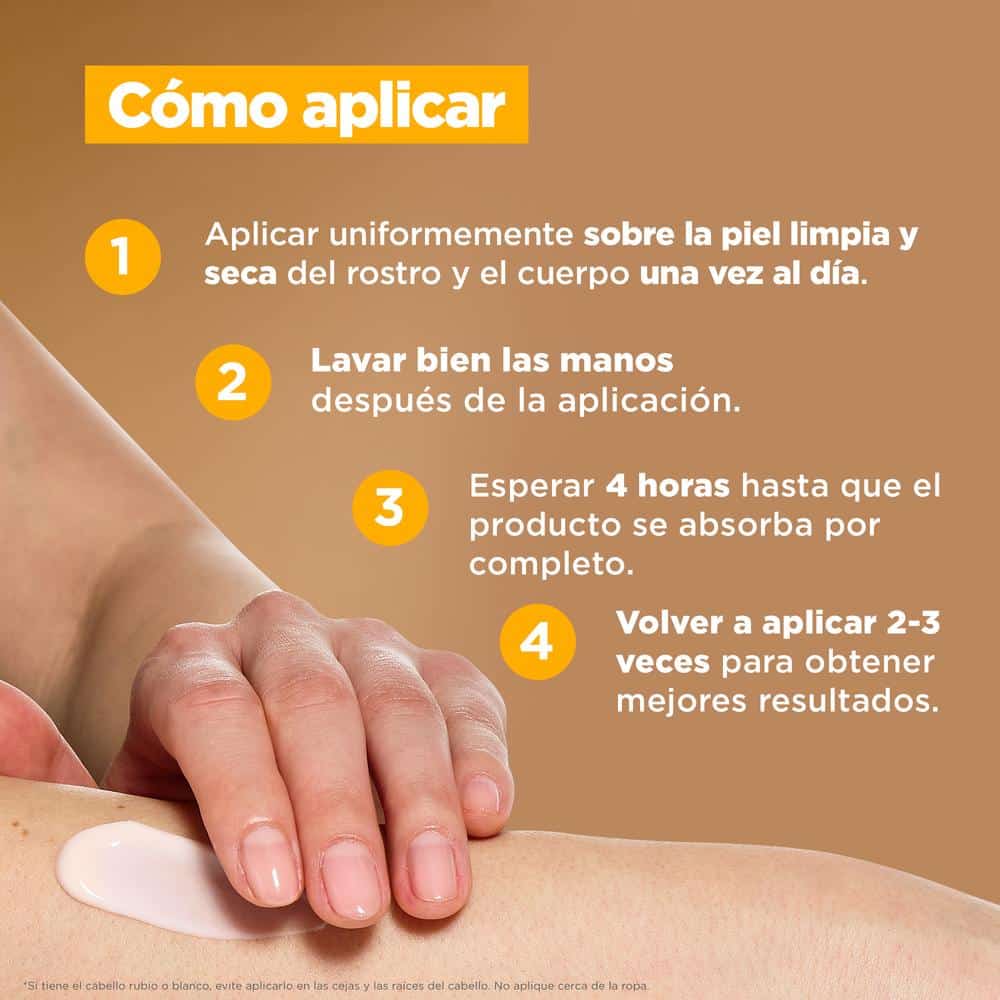 Como aplicar Loción Mixa Bright and Bronze