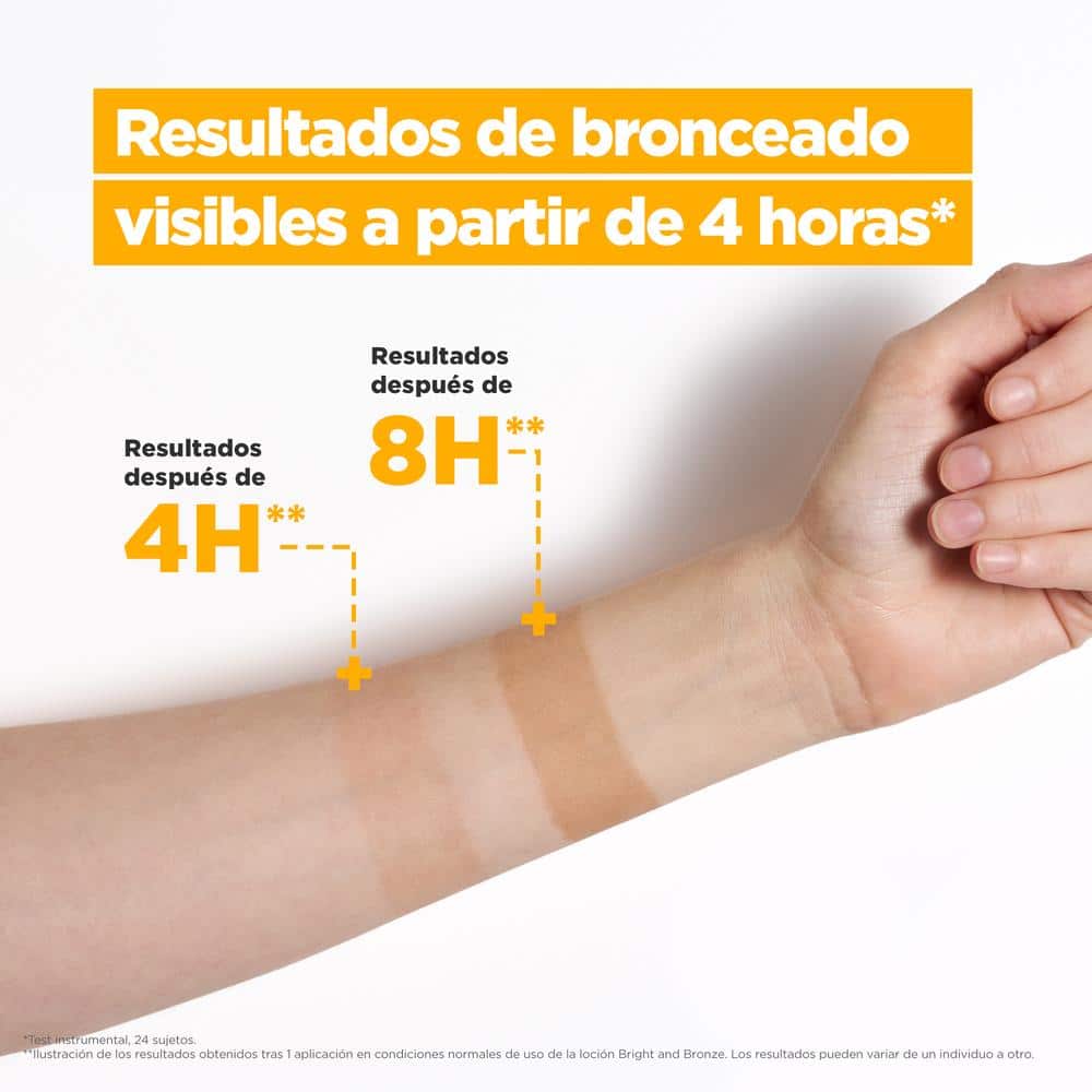 Loción Mixa Bright and Bronze para broncear