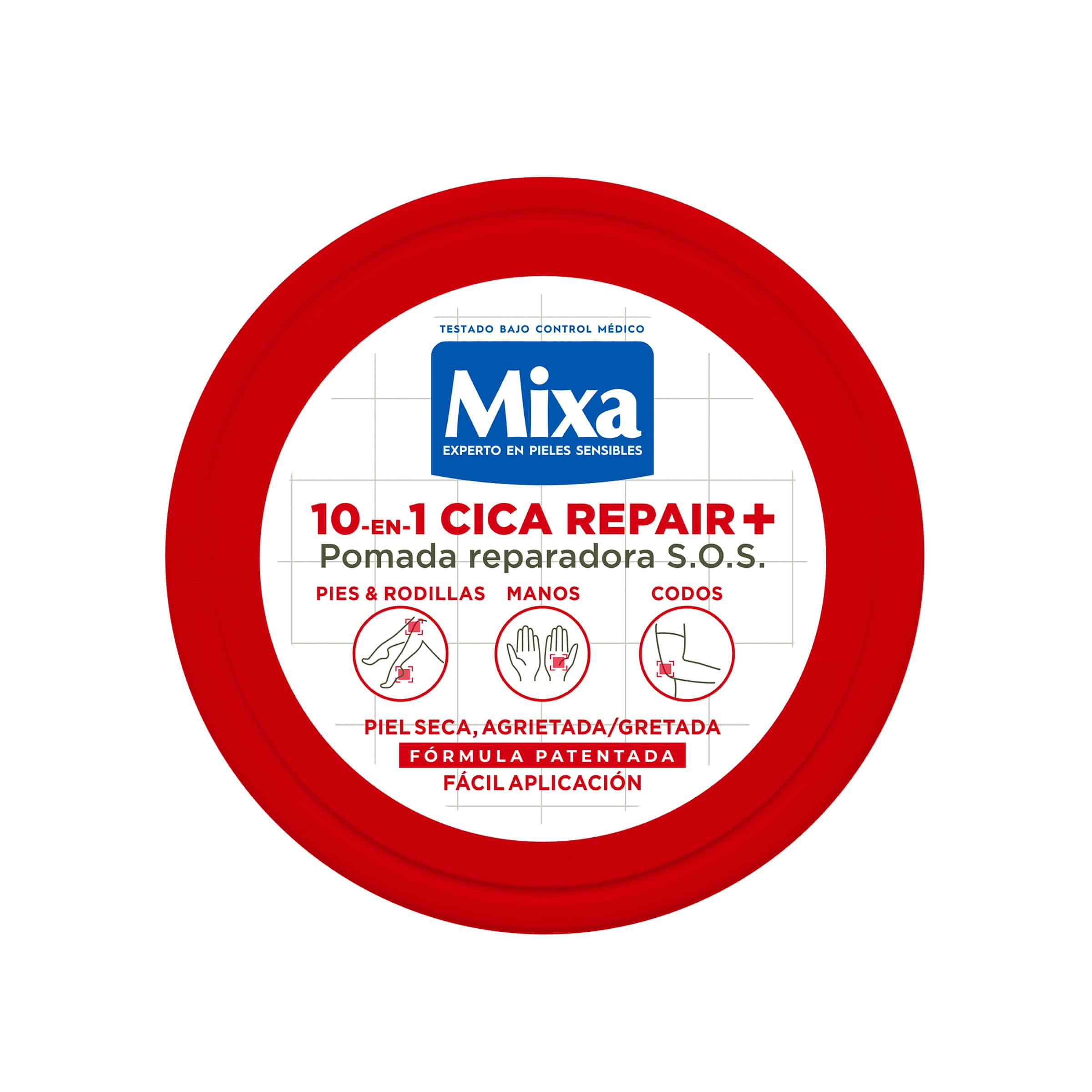 Mixa Pomada Reparadora S.O.S. 10-en-1 Cica Repair+ para piel seca o agrietada 150ML
