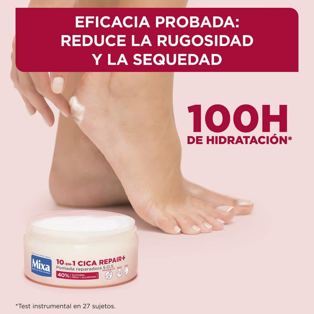 Mixa Pomada Reparadora S.O.S. 10-en-1 Cica Repair+ para piel seca o agrietada 150ML
